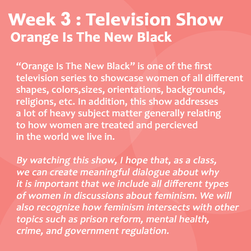Fem 101 Week 3 : OITNB